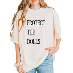 Protect The Dolls Equal Rights Vintage Soft Unisex T-shirt Ivory