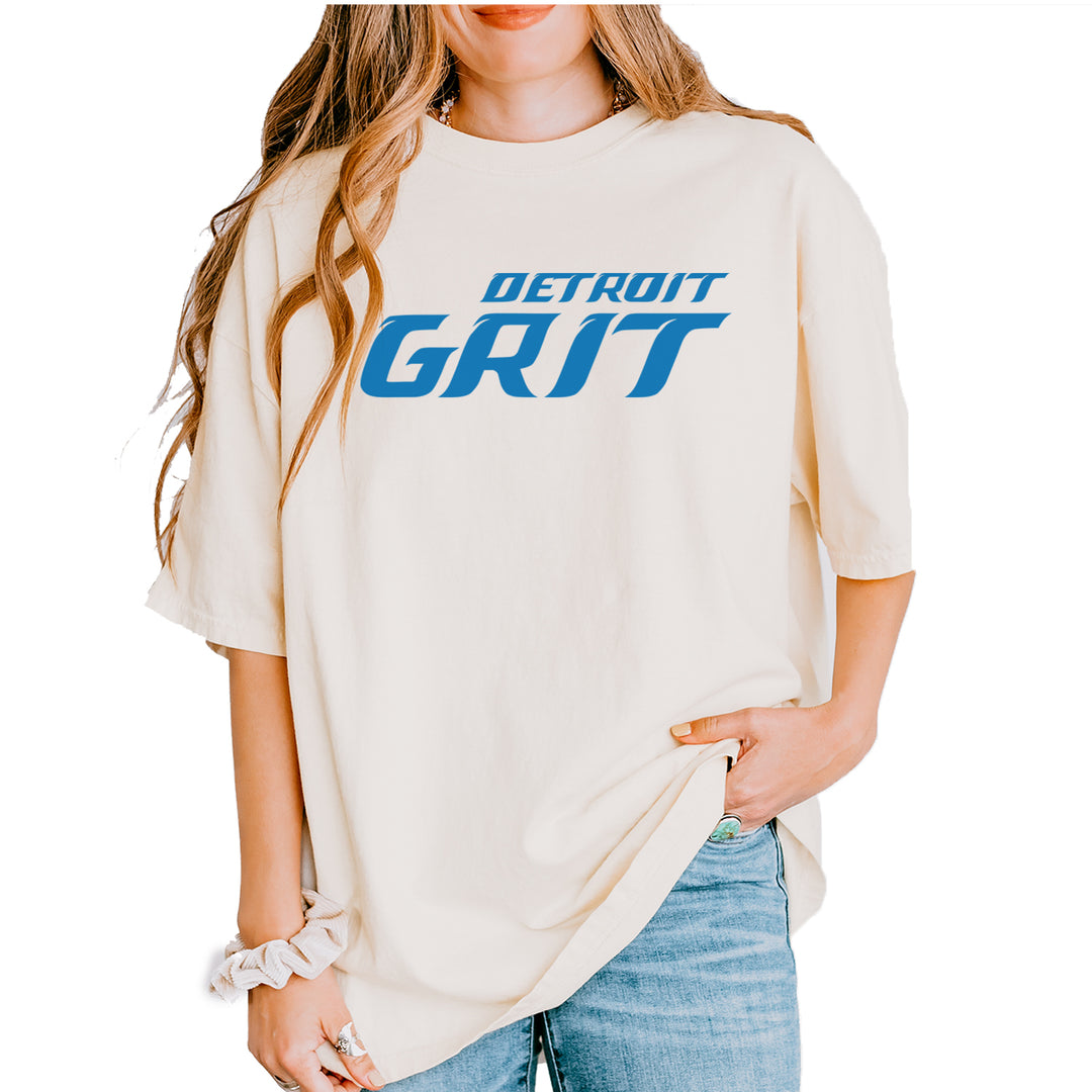 Grit Detroit Football Hard Knocks Vintage Soft Unisex T-shirt Ivory