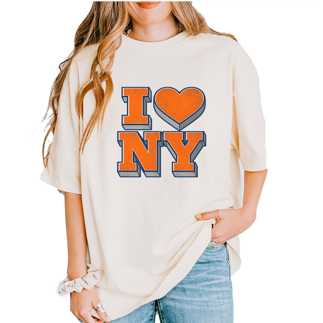 New York City Pride Heart Vintage Soft Unisex T-shirt Ivory