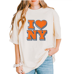 New York City Pride Heart Vintage Soft Unisex T-shirt Ivory