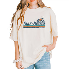 Gulf Of Mexico Established Year 1550 Vintage Soft Unisex T-shirt Ivory