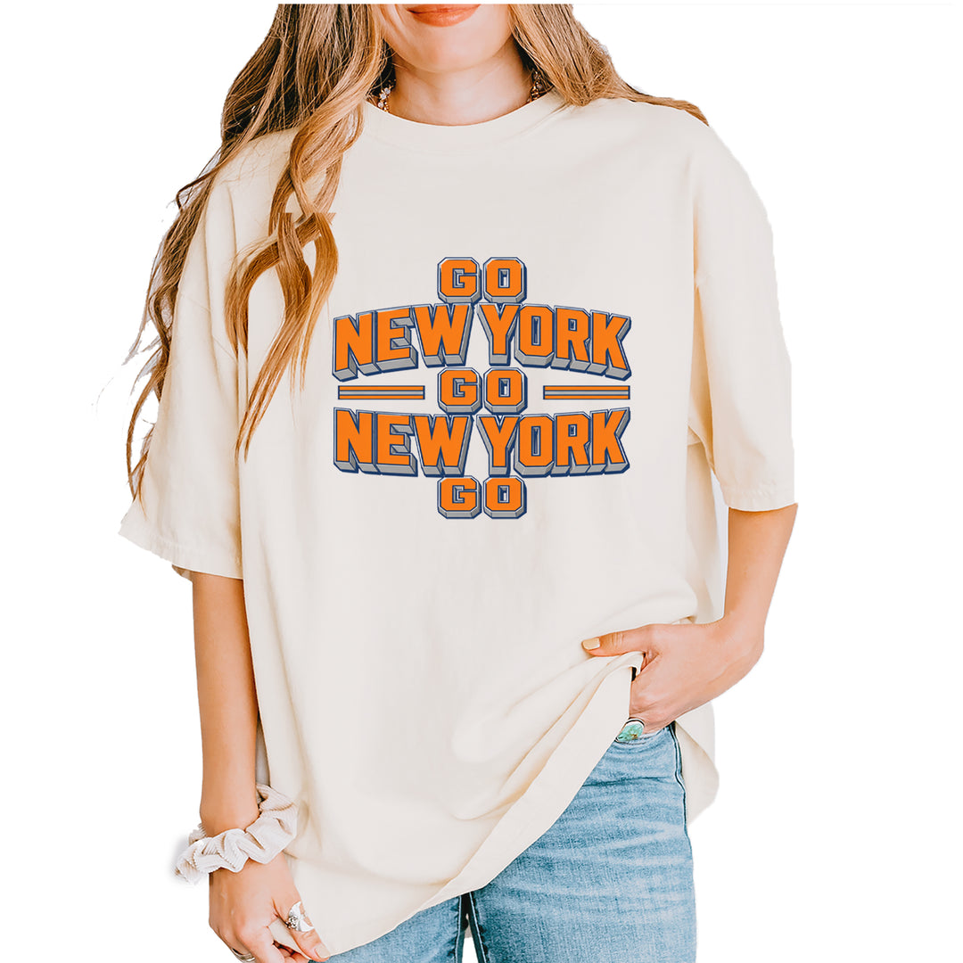Go New York Go Basketball Vintage Soft Unisex T-shirt Ivory