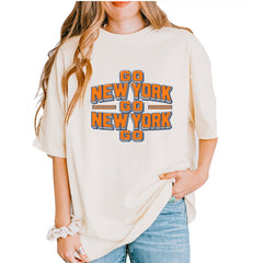 Go New York Go Basketball Vintage Soft Unisex T-shirt Ivory