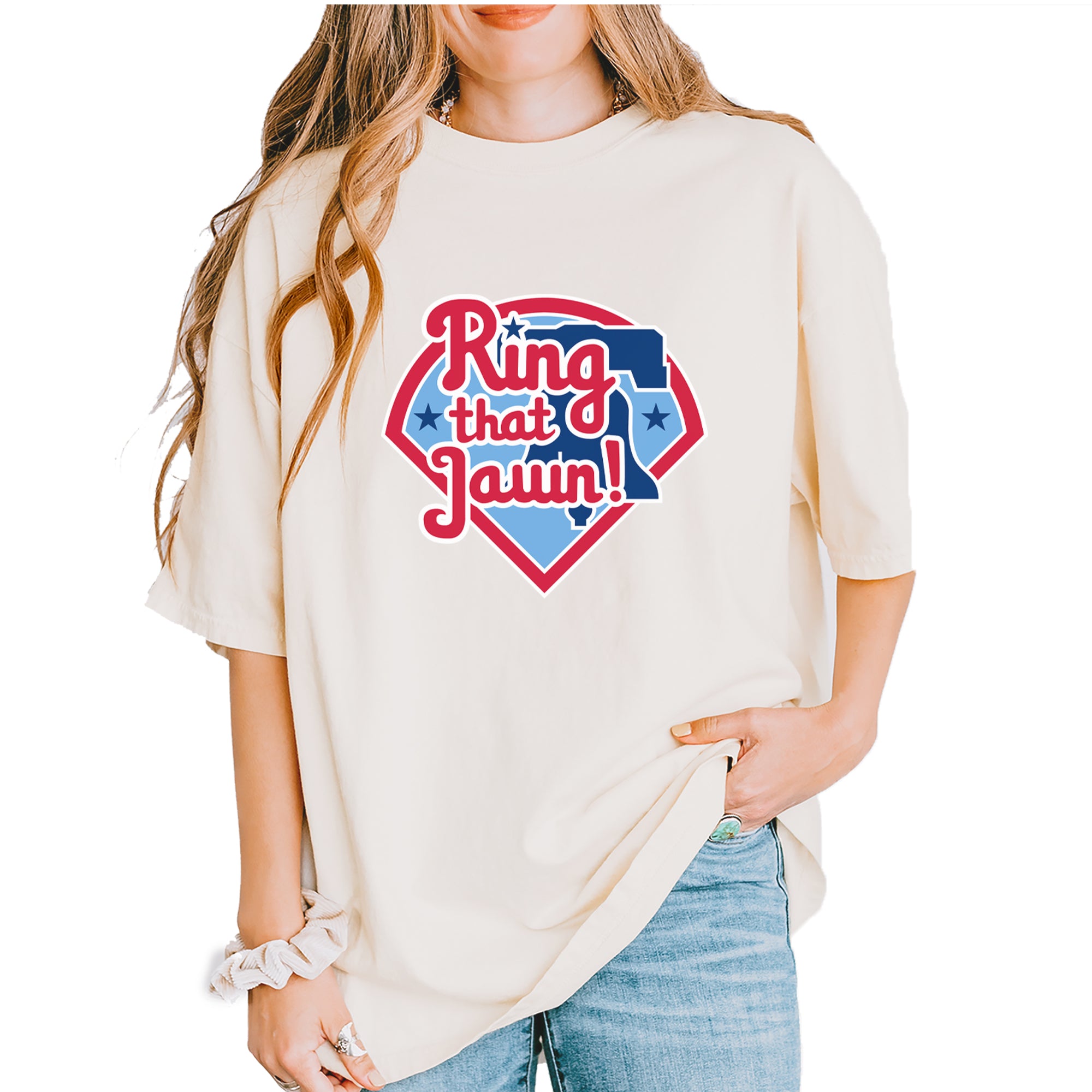 Ring That Jawn Philly Baseball Vintage Soft Unisex T-shirt Ivory