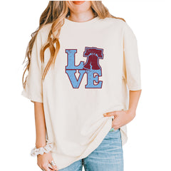 Love Philly Liberty Bell Vintage Soft Unisex T-shirt Ivory