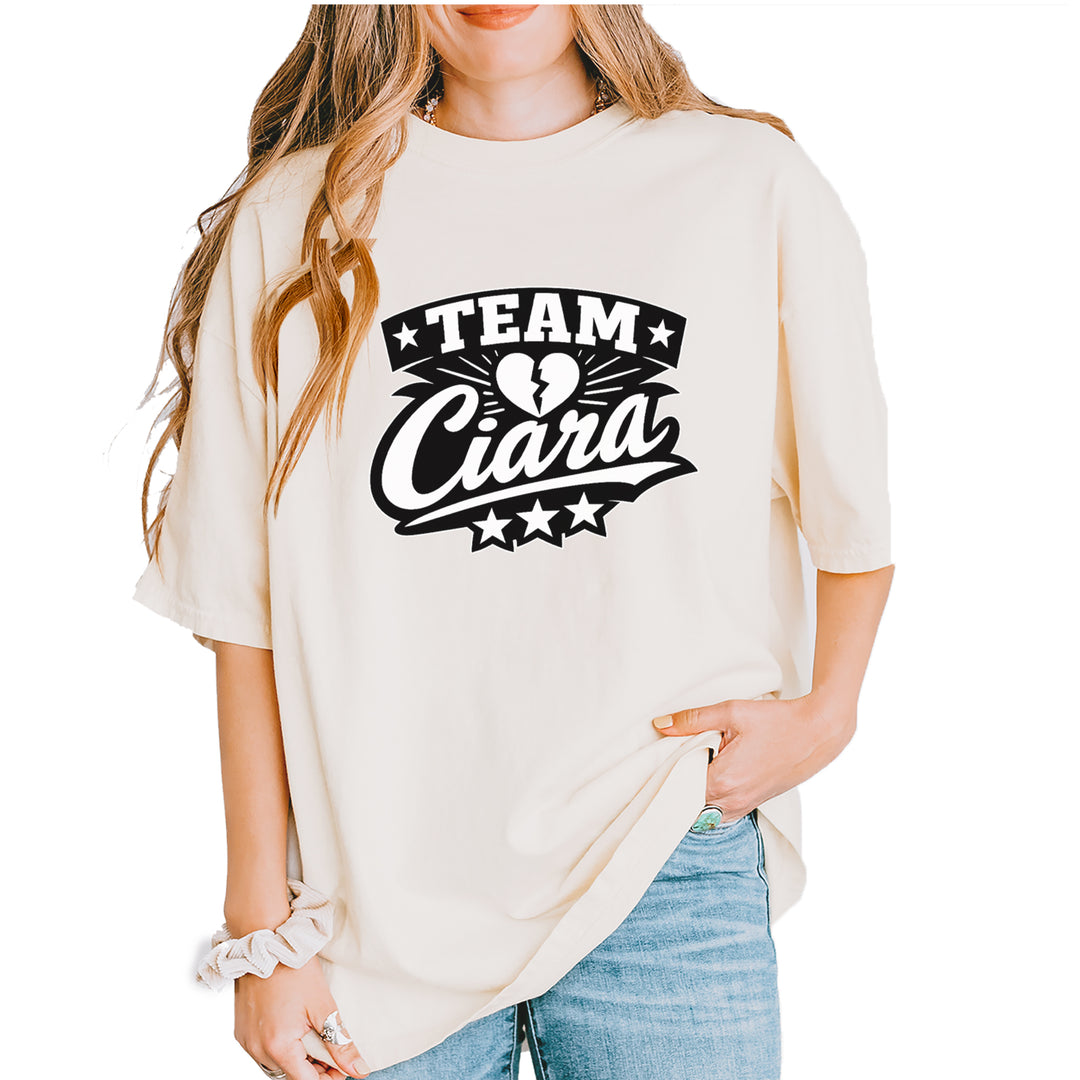 Team Ciara Scamanda Broken Heart Vintage Soft Unisex T-shirt Ivory
