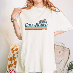 Gulf Of Mexico Established Year 1550 Vintage Soft Unisex T-shirt 