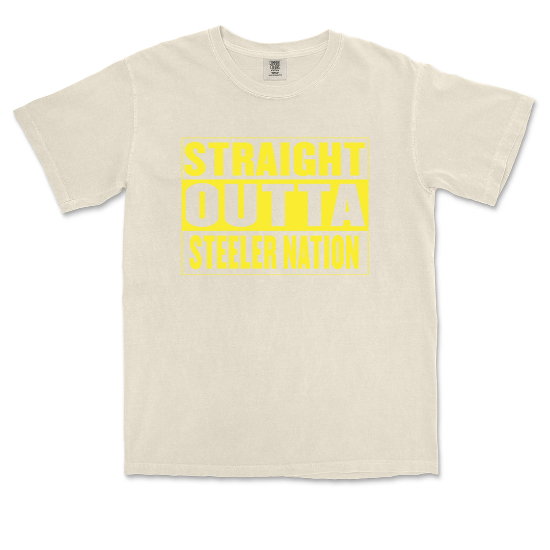 Straight Outta Steeler Nation Football  Vintage Soft Unisex T-shirt 