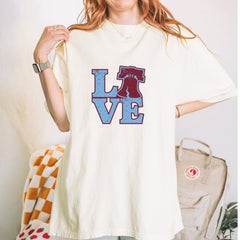 Love Philly Liberty Bell Vintage Soft Unisex T-shirt 