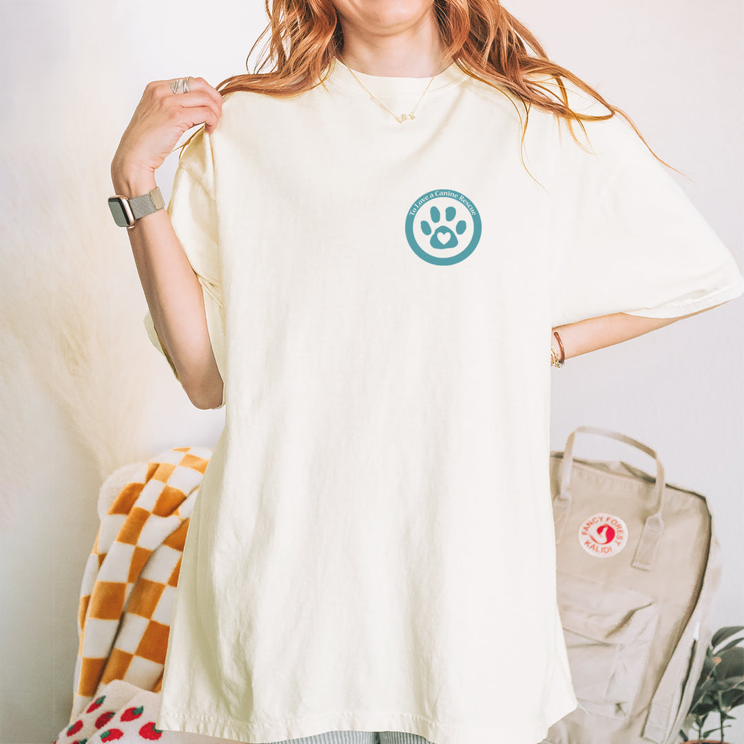 TLC To Love a Canine Dog Rescue Teal Vintage Soft Unisex T-shirt 