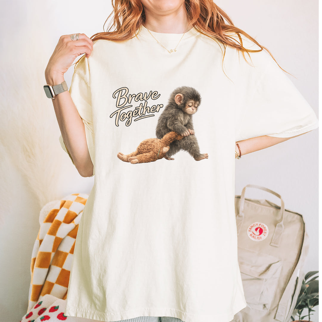 Punch Brave Together Stuffed Animal Vintage Soft Unisex T-shirt 