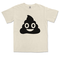 Trash Panda graphic on Garment-Dyed Heavyweight Unisex T-Shirt in Ivory