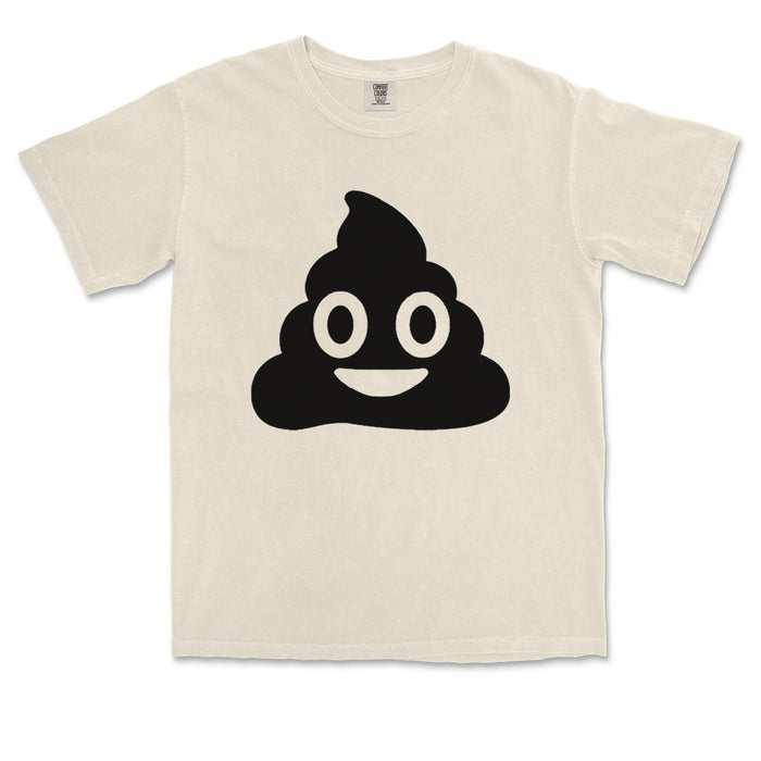Emoticon Poop Face Smile Face Vintage Soft Unisex T-shirt