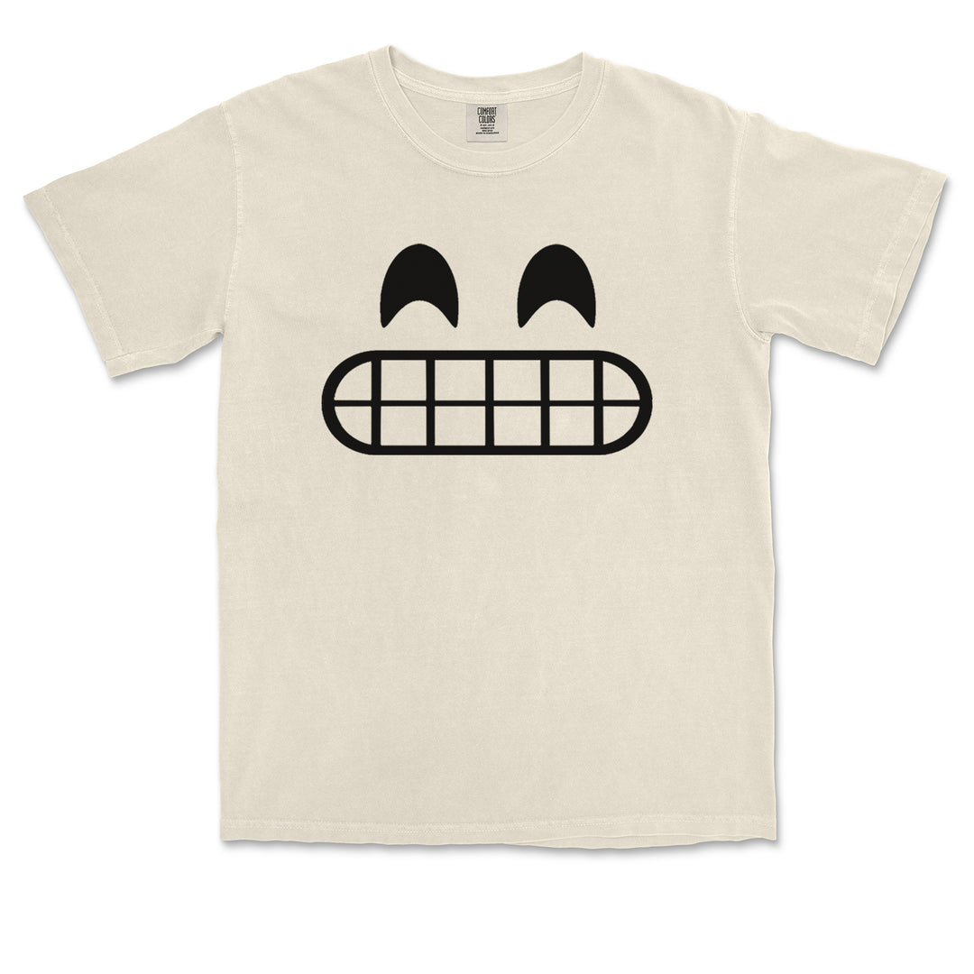 Emoticon Grinning Smile Face Vintage Soft Unisex T-shirt