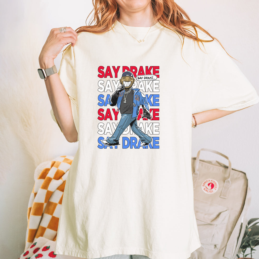Say Drake Smiling Meme Mustard Vintage Soft Unisex T-shirt 