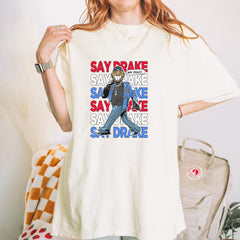 Say Drake Smiling Meme Mustard Vintage Soft Unisex T-shirt 