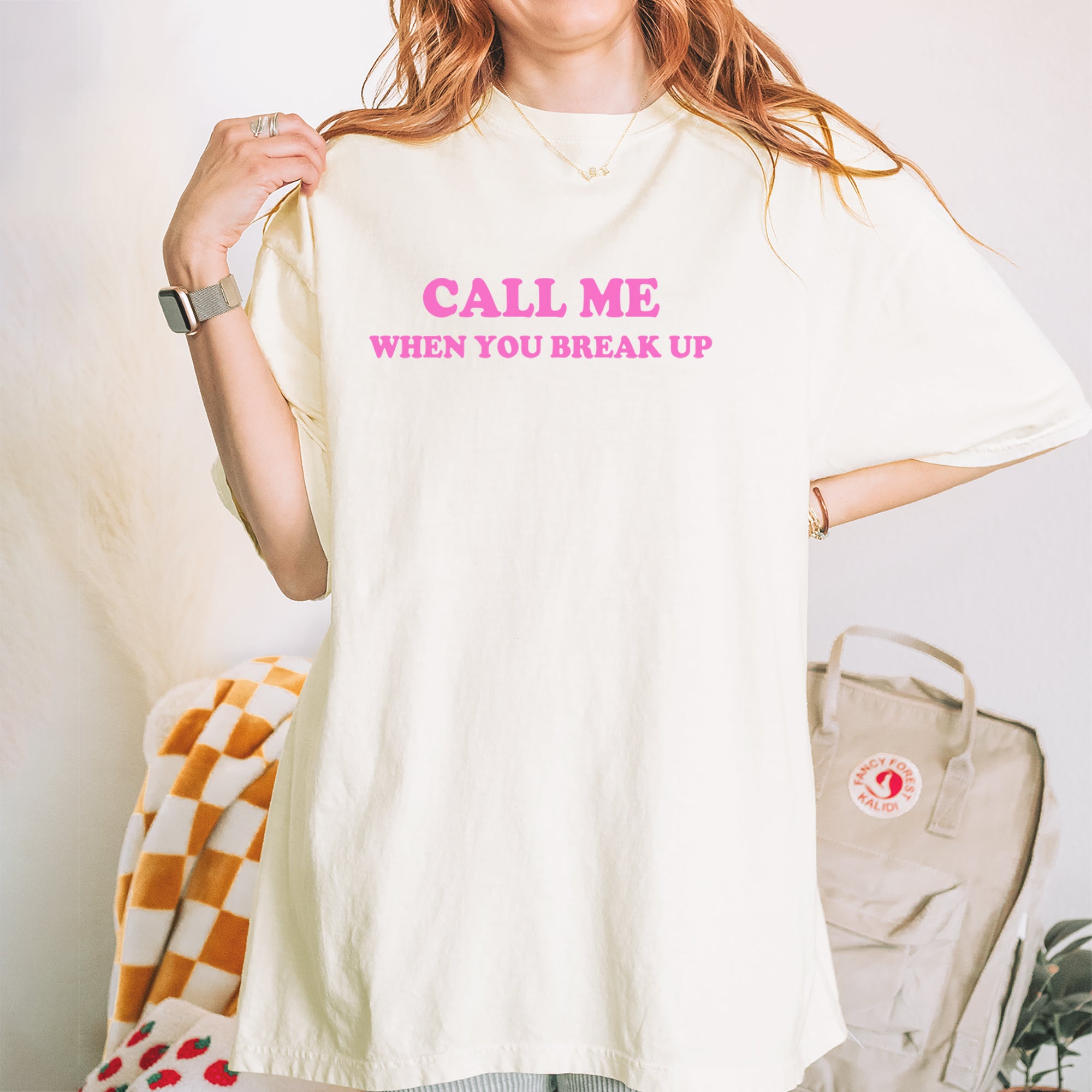 Call ME When You Break Up Vintage Soft Unisex T-shirt 