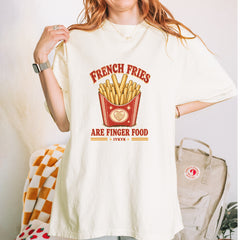 French Fries Are Finger Food IYKYK Vintage Soft Unisex T-shirt 
