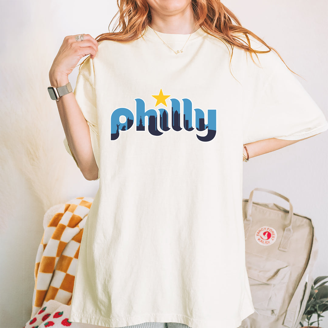 Skyline Philly Philadelphia Vintage Soft Unisex T-shirt 