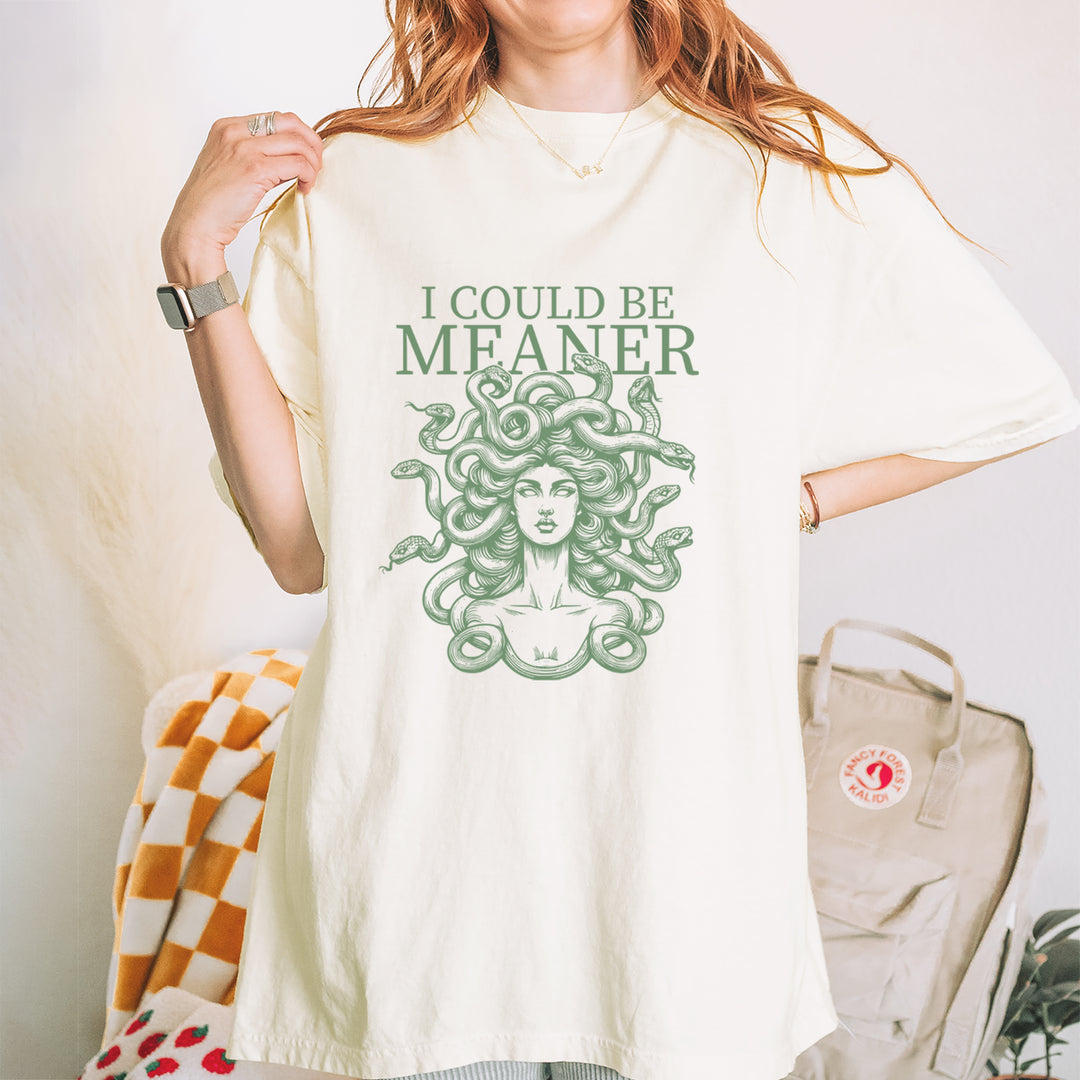 Medusa I Could Be Meaner Vintage Soft Unisex T-shirt 