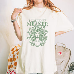 Medusa I Could Be Meaner Vintage Soft Unisex T-shirt 