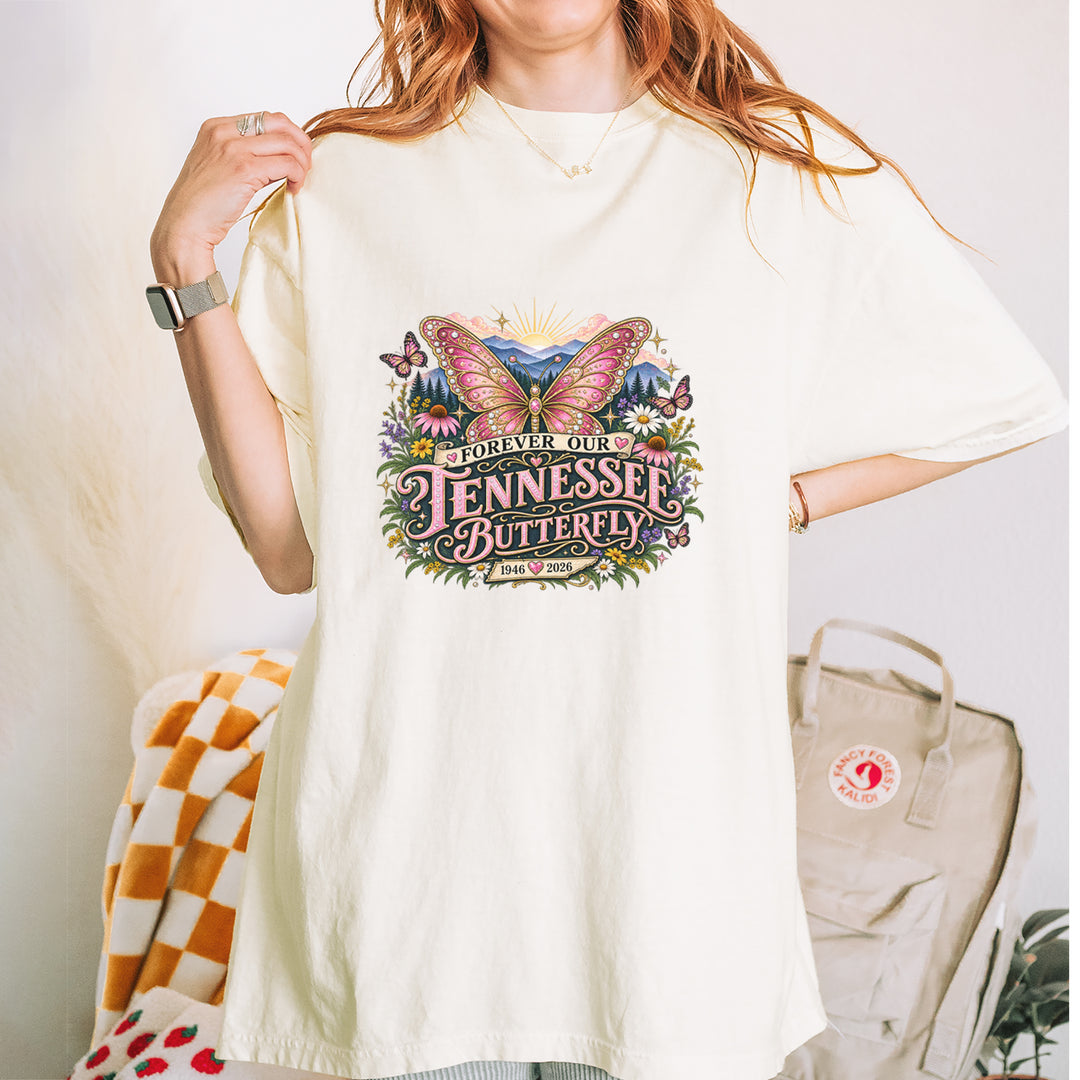 Forever Our Tennessee Butterfly Dolly Vintage Soft Unisex T-shirt 