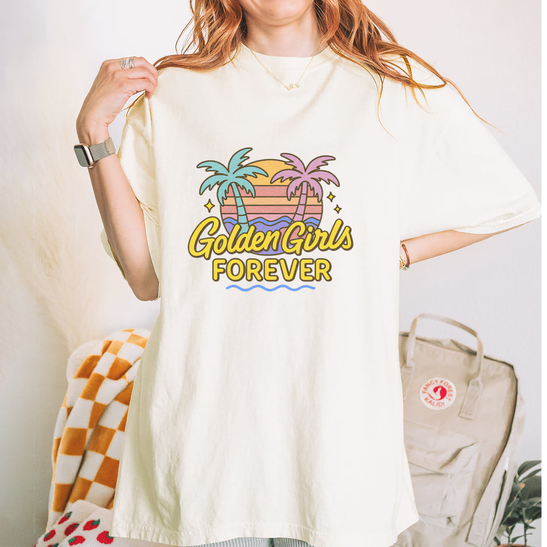 Golden Girls Forever Retro Sunset Vintage Soft Unisex T-shirt 