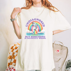 Undiagnosed But Something Is Definitely Wrong Vintage Soft Unisex T-shirt 