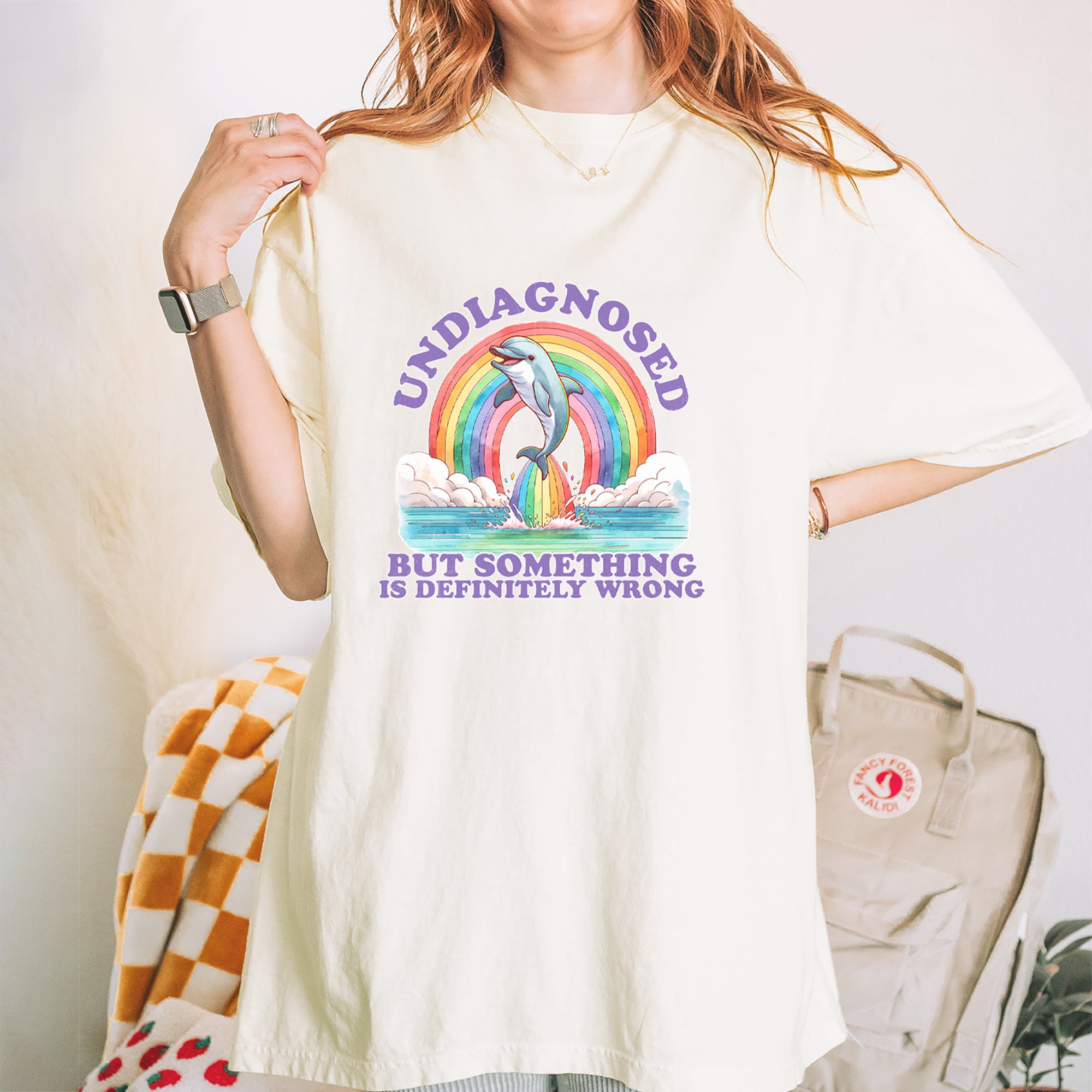 Undiagnosed But Something Is Definitely Wrong Vintage Soft Unisex T-shirt 