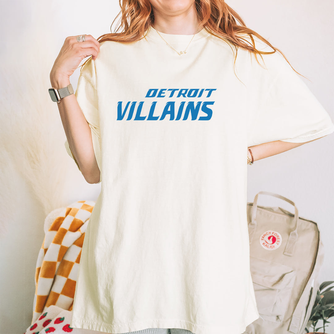Detroit Villains Grit Football Vintage Soft Unisex T-shirt 