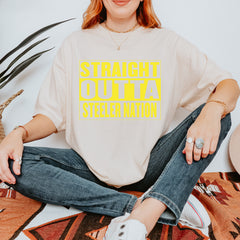 Straight Outta Steeler Nation Football  Vintage Soft Unisex T-shirt 