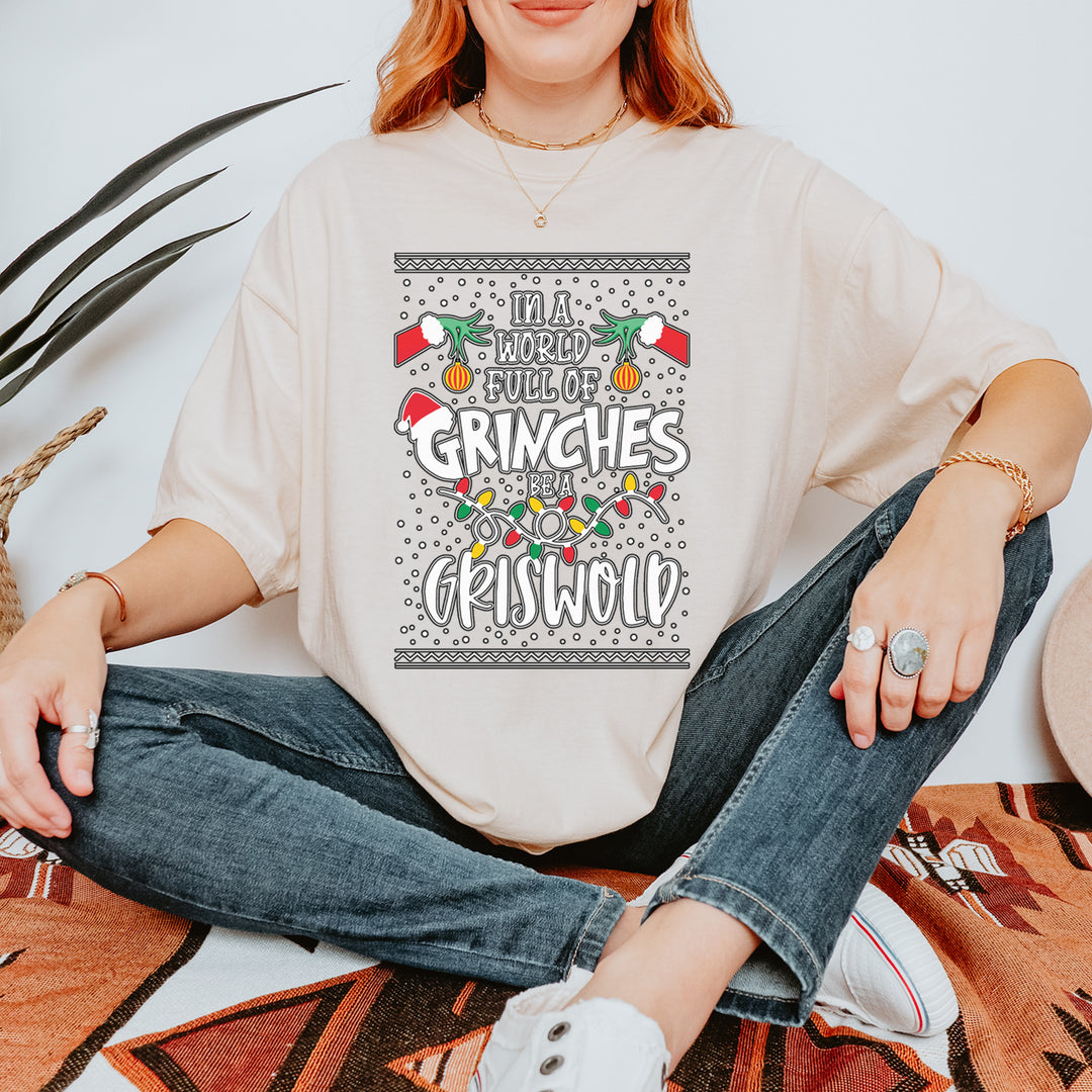In A World Full Of Grinches, Be A Griswold Vintage Soft Unisex T-shirt 