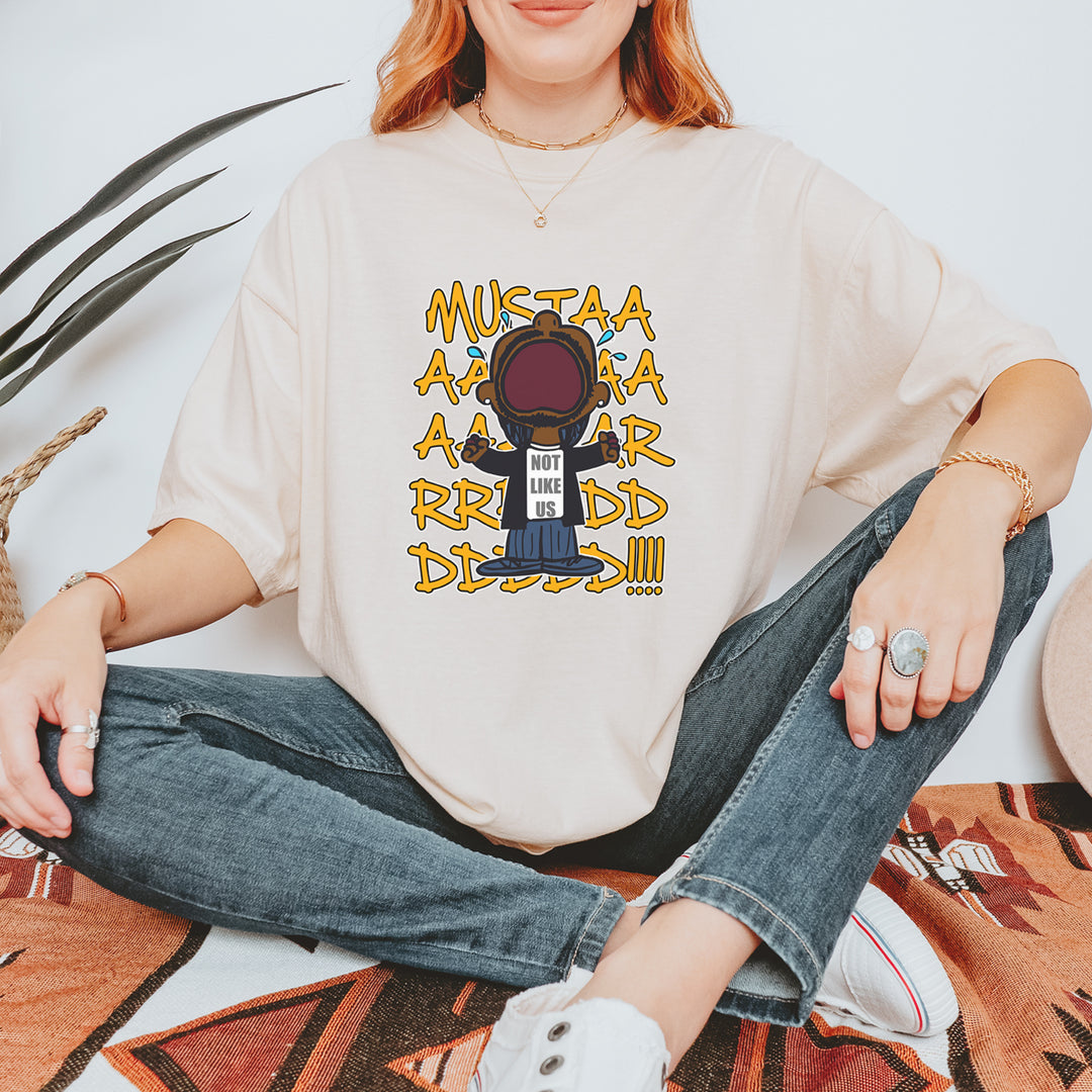 MUSTARD! Not Like Us Tv Off graphic on Garment-Dyed Heavyweight Unisex T-Shirt alternate view 18