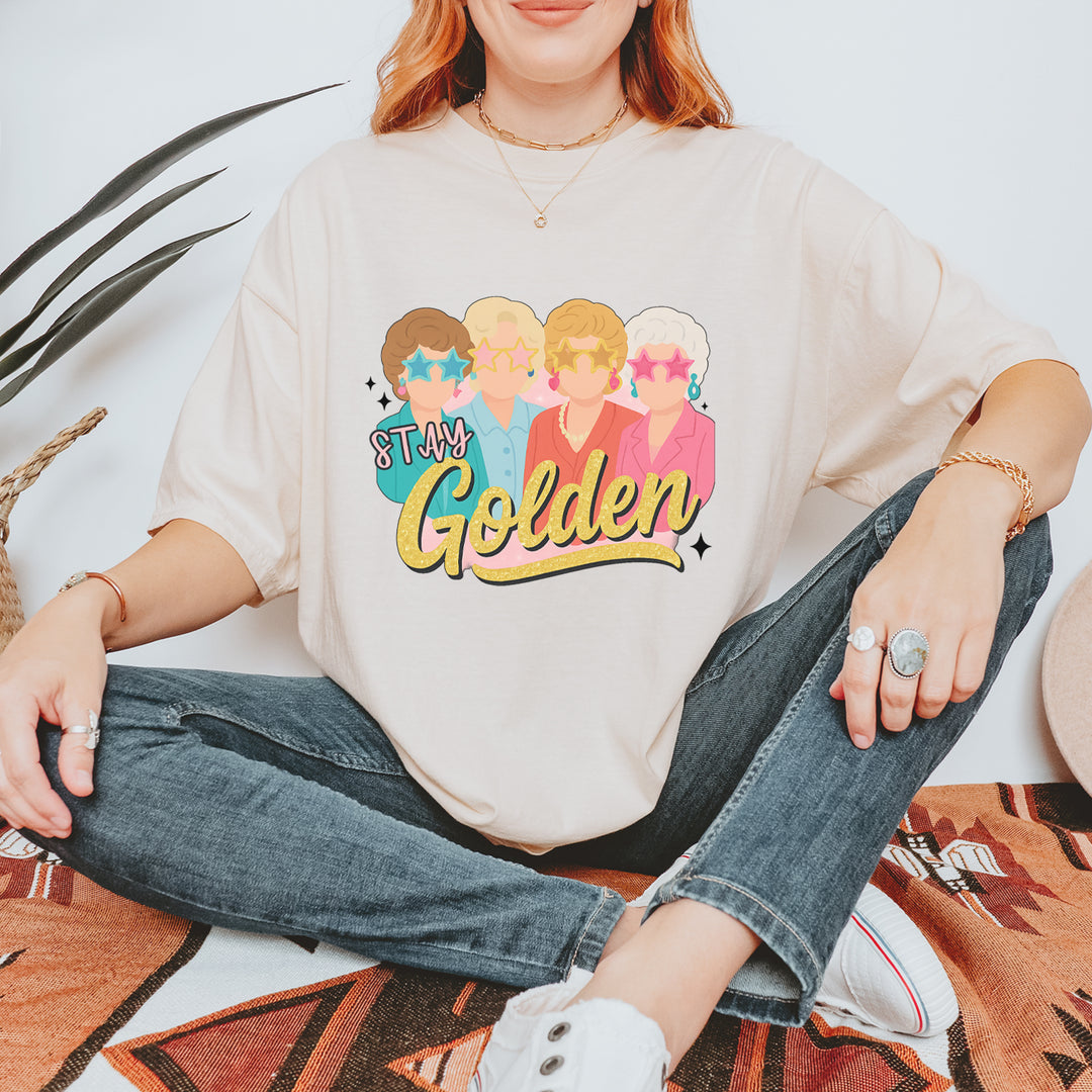 Stay Golden Girls Retro Vintage Soft Unisex T-shirt 