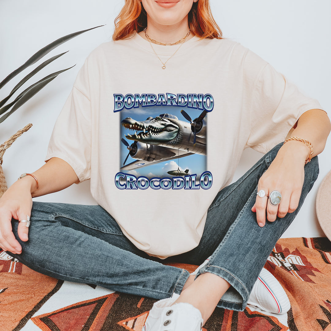 Bombardino Crocodilo Brainrot Vintage Soft Unisex T-shirt 