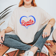 Benito Heart Puerto Rico Vintage Soft Unisex T-shirt 