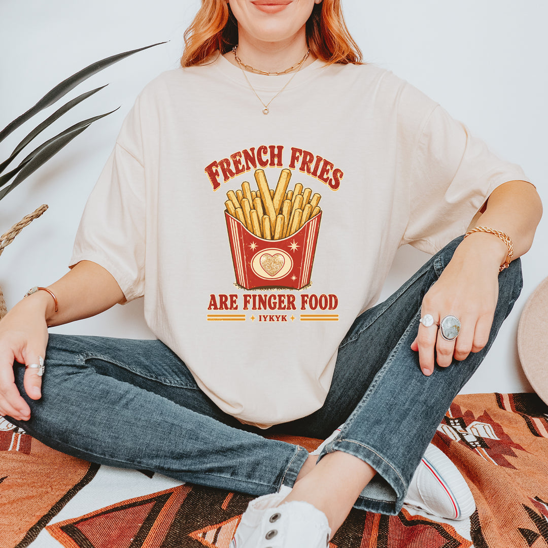 French Fries Are Finger Food IYKYK Vintage Soft Unisex T-shirt 