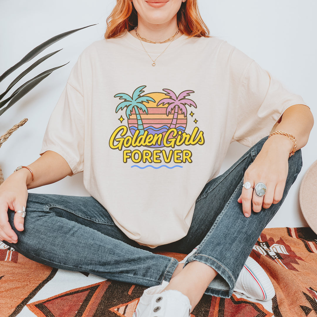 Golden Girls Forever Retro Sunset Vintage Soft Unisex T-shirt 