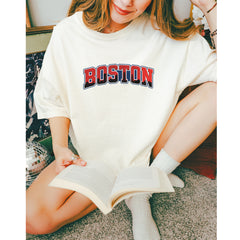 Boston City Pride Skyline Vintage Soft Unisex T-shirt 