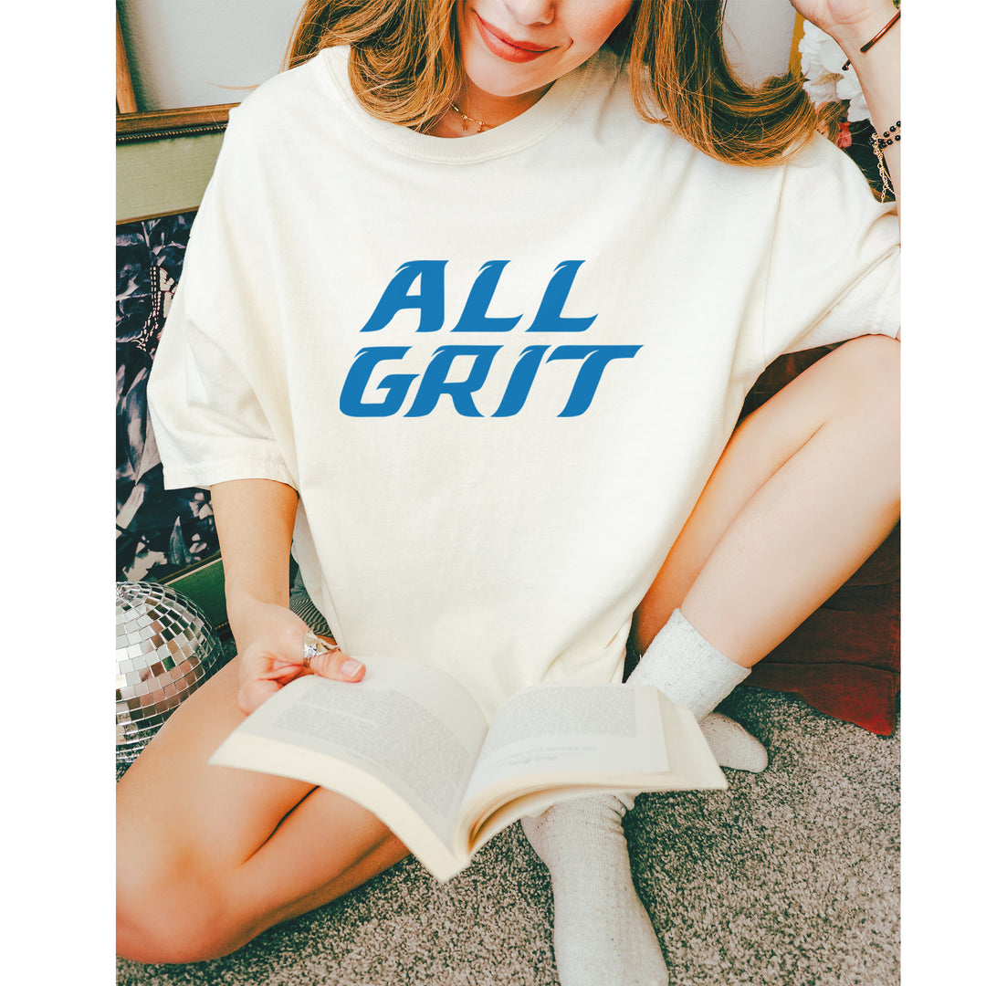 All Grit Detroit Football Vintage Soft Unisex T-shirt 