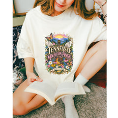 Tennessee Mountain Angel Wings Dolly Vintage Soft Unisex T-shirt 