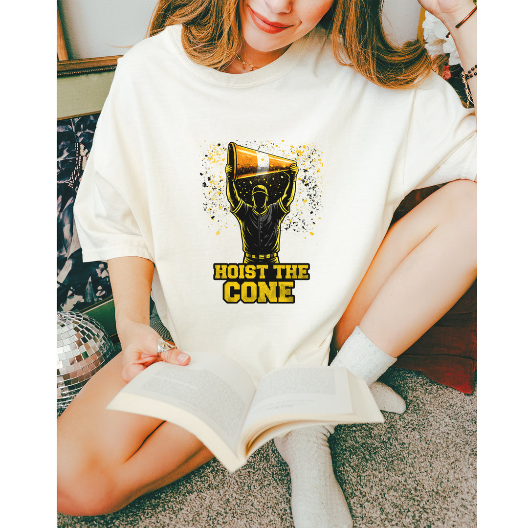 Hoist The Cone Pittsburgh Pride Vintage Soft Unisex T-shirt 
