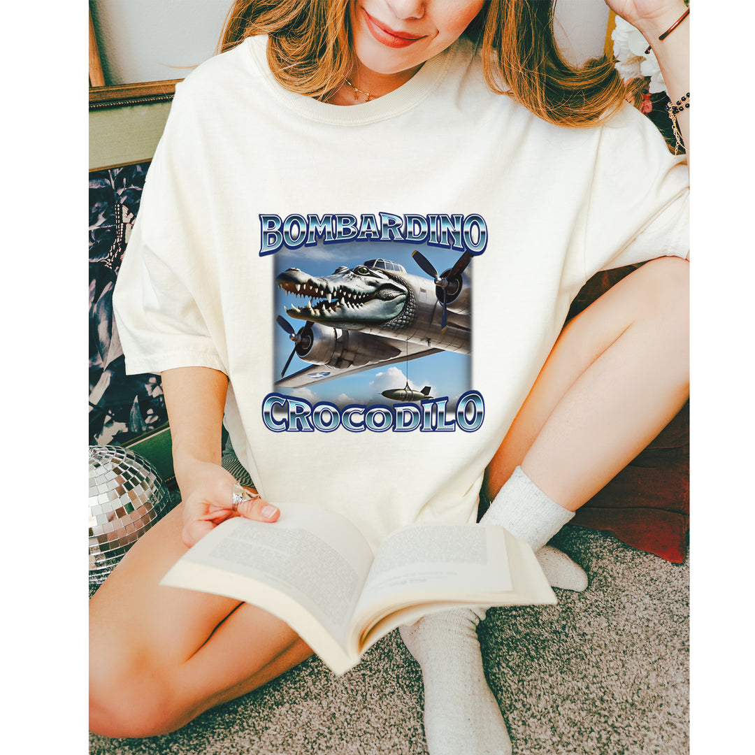 Bombardino Crocodilo Brainrot Vintage Soft Unisex T-shirt 