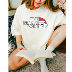 The North Pole Santa Face Vintage Soft Unisex T-shirt 