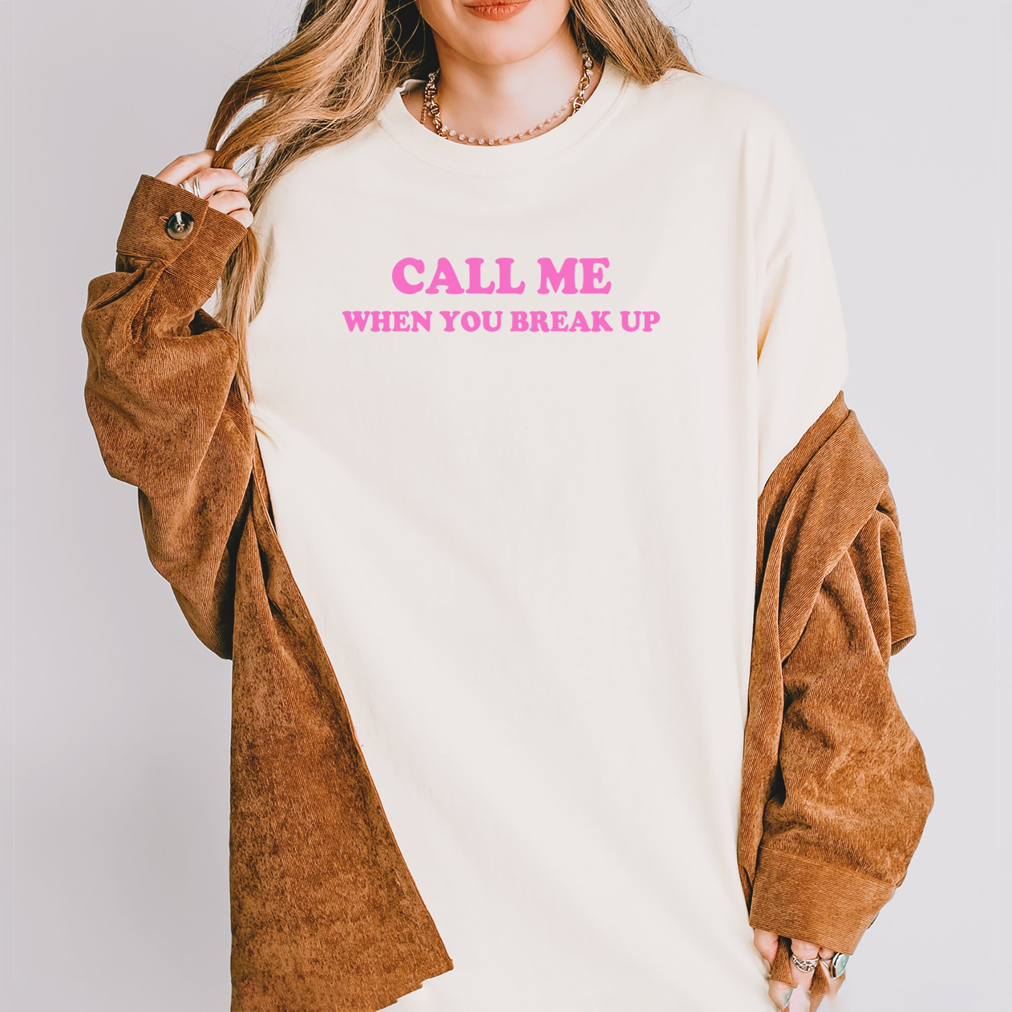 Call ME When You Break Up Vintage Soft Unisex T-shirt 