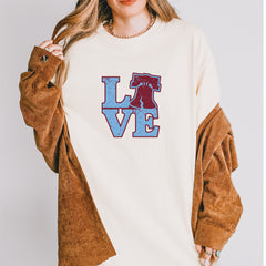 Love Philly Liberty Bell Vintage Soft Unisex T-shirt 