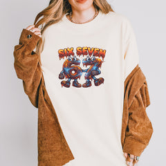 67 Lava Lightning Six Seven Meme Vintage Soft Unisex T-shirt 