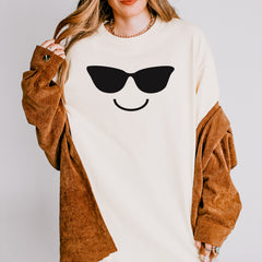 Emoticon Sunglasses Smile Face Vintage Soft Unisex T-shirt