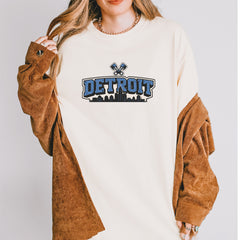 Detroit Motor City Retro Piston Vintage Soft Unisex T-shirt 