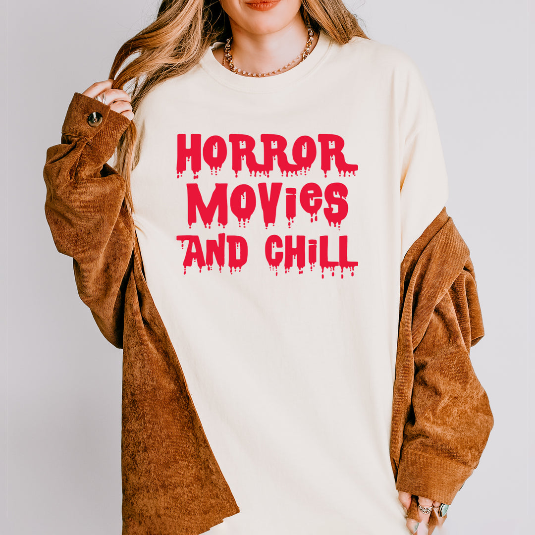 Horror Movies and Chill Vintage Soft Unisex T-shirt 